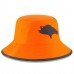 Men's Denver Broncos New Era Orange 2018 Training Camp Primary Bucket Hat 3061021